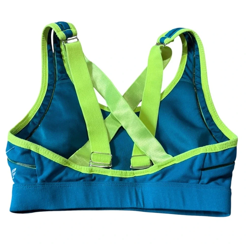 Fabletics Adjustable Racerback Sports Bra Mesh Trim Athleisure Gymwear Workout S